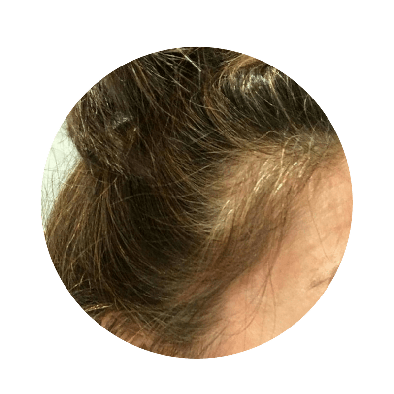 Image de gris: henne blond sur cheveux gris